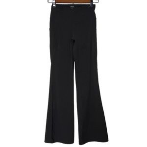 TSLA Womens Black Cargo Style Flare Legging Pants Size S Athleisure Stretch